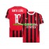 Camisola AC Milan UCL Font RAFA LEAO 10 Homem Equipamento Primeiro 2024-2025 Manga Curta